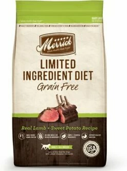 Merrick Limited Ingredient Diet Grain-Free Real Lamb + Sweet Potato Recipe Dry Dog Food, 22-lb