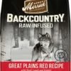 Merrick Backcountry Raw Infused Great Plains Red Recipe With Beef, Lamb & Rabbit Grain-Free Dry Dog Food, 4-lb