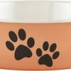 Loving Pets Bella Bowls Pet Bowl, Metallic Copper, Large