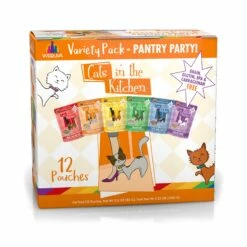 Weruva Cats In The Kitchen Pantry Party Variety Pack Grain-Free Cat Food Pouches, 3-oz, 12-pack