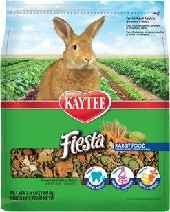 Kaytee Fiesta Gourmet Variety Diet Rabbit Food, 3.5-lb