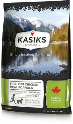 KASIKS Free Run Chicken Meal Formula Grain-Free Dry Dog Food, 25-lb