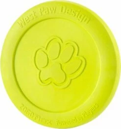 West Paw Zogoflex Zisc Dog Toy, Granny Smith, Small