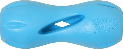 West Paw Zogoflex Qwizl Dog Toy, Aqua Blue, Small 1 West Paw Zogoflex Qwizl Dog Toy, Aqua Blue, Small
