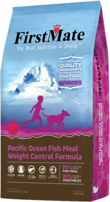 FirstMate Weight Control/Senior Pacific Ocean Fish Meal Limited Ingredient Diet Grain-Free Dry Dog Food, 5-lb