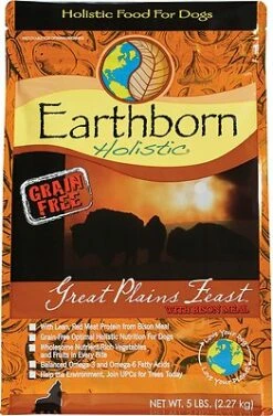 Earthborn Holistic Great Plains Feast Grain-Free Natural Dry Dog Food, 4-lb