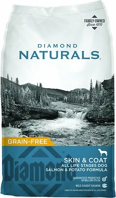 Diamond Naturals Skin & Coat Formula All Life Stages Grain-Free Dry Dog Food, 15-lb 1 Diamond Naturals Skin & Coat Formula All Life Stages Grain-Free Dry Dog Food, 15-lb