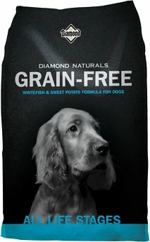 Diamond Naturals Grain-Free Whitefish & Sweet Potato Formula Dry Dog Food, 5-lb