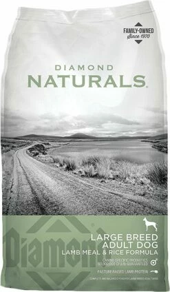 Diamond Naturals Large Breed Adult Lamb Meal & Rice Formula Dry Dog Food, 40-lb