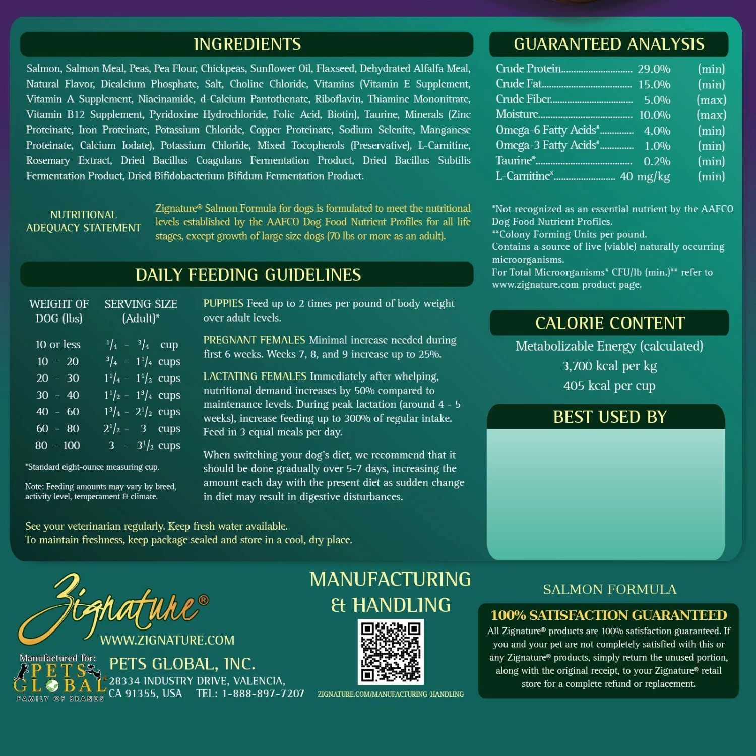 Zignature Salmon Limited Ingredient Formula Grain-Free Dry Dog Food, 4-lb 4 Zignature Salmon Limited Ingredient Formula Grain-Free Dry Dog Food, 4-lb - Image 4