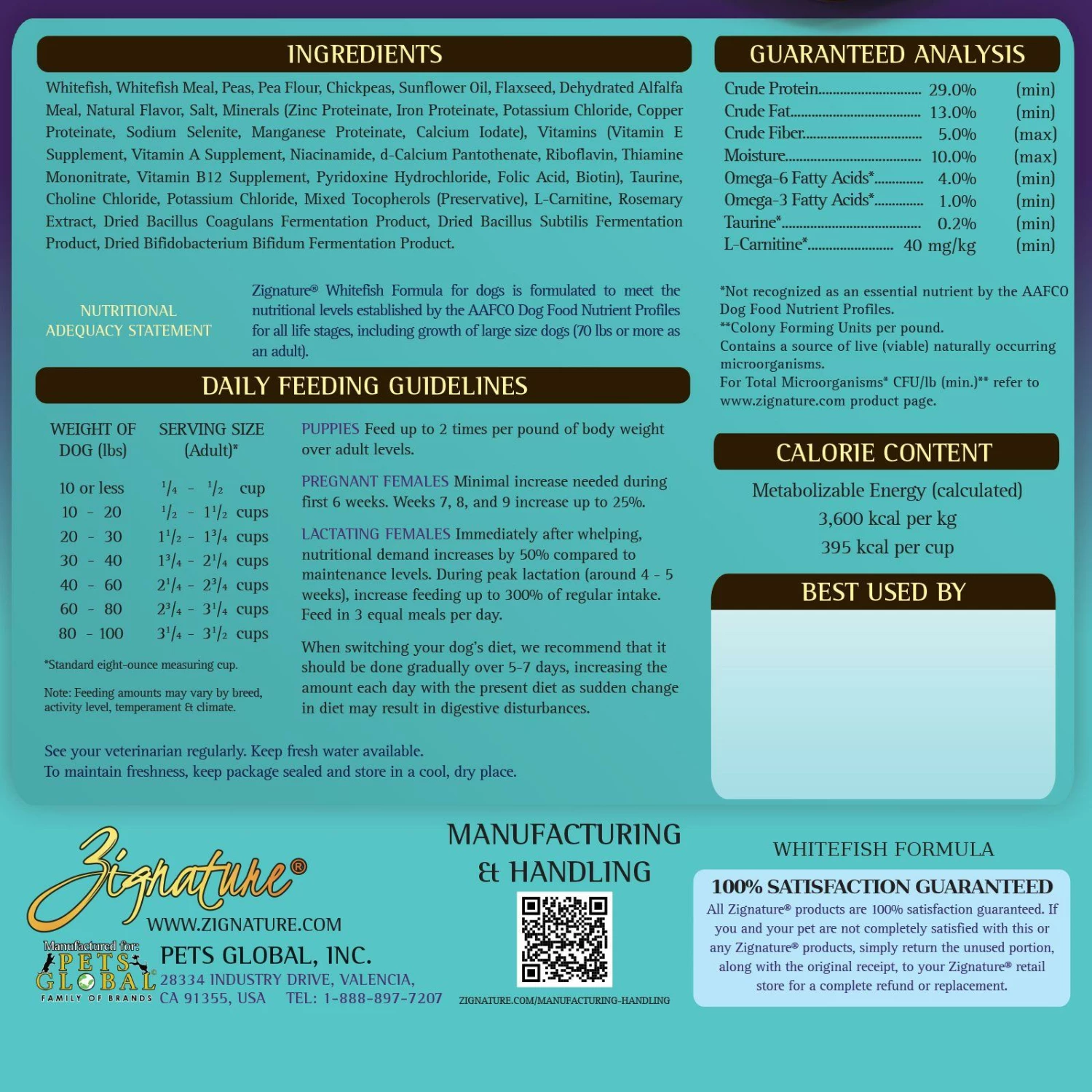 Zignature Whitefish Limited Ingredient Formula Grain-Free Dry Dog Food, 12.5-lb 4 Zignature Whitefish Limited Ingredient Formula Grain-Free Dry Dog Food, 12.5-lb - Image 4