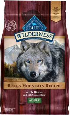 Blue Buffalo Wilderness Rocky Mountain Recipe With Bison Adult Grain-Free Dry Dog Food, 22-lb 1 Blue Buffalo Wilderness Rocky Mountain Recipe With Bison Adult Grain-Free Dry Dog Food, 22-lb