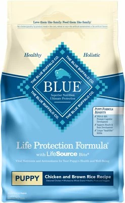 Blue Buffalo Life Protection Formula Puppy Chicken & Brown Rice Recipe Dry Dog Food, 6-lb