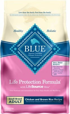 Blue Buffalo Life Protection Formula Small Breed Adult Chicken & Brown Rice Recipe Dry Dog Food, 6-lb