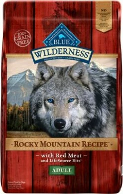 Blue Buffalo Wilderness Rocky Mountain Recipe With Red Meat Adult Grain-Free Dry Dog Food, 22-lb