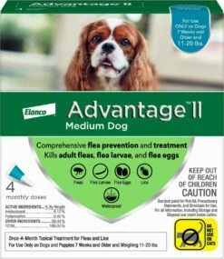Advantage II Flea Treatment For Medium Dogs 11-20-lb, 4-pk