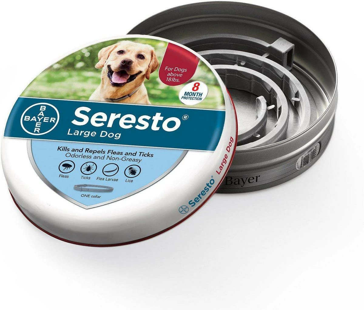 Seresto 8 Month Flea & Tick Prevention Collar For Large Dogs (Over 18-lb) 4 Seresto 8 Month Flea & Tick Prevention Collar For Large Dogs (Over 18-lb) - Image 4