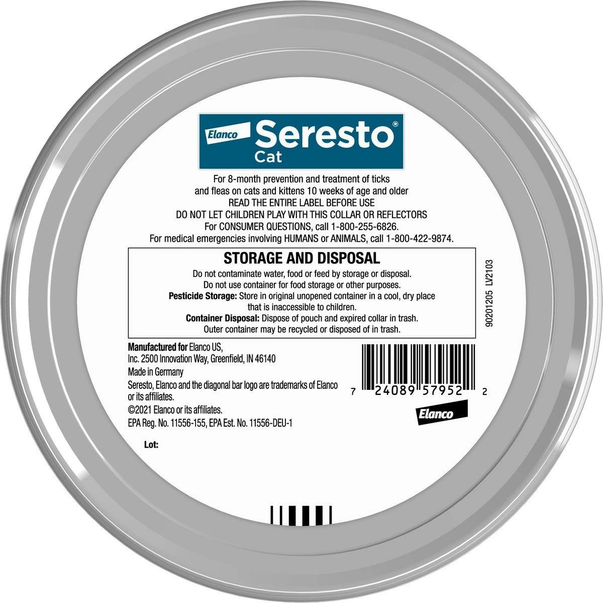 Seresto 8 Month Flea & Tick Prevention Collar For Cats & Kittens 2 Seresto 8 Month Flea & Tick Prevention Collar For Cats & Kittens - Image 2