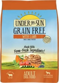 Under The Sun Grain-Free Lamb Recipe Adult Dry Dog Food, 25-lb (**)