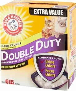 Arm & Hammer Double Duty Clumping Cat Litter, 40-lb Box