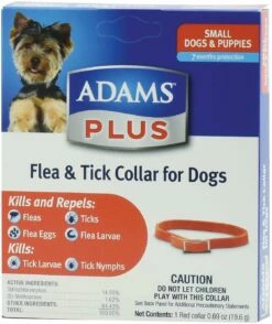 Adams Plus Flea & Tick Collar For Small Dogs, 15-in