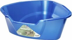 Van Ness High Side Corner Cat Litter Pan, Blue