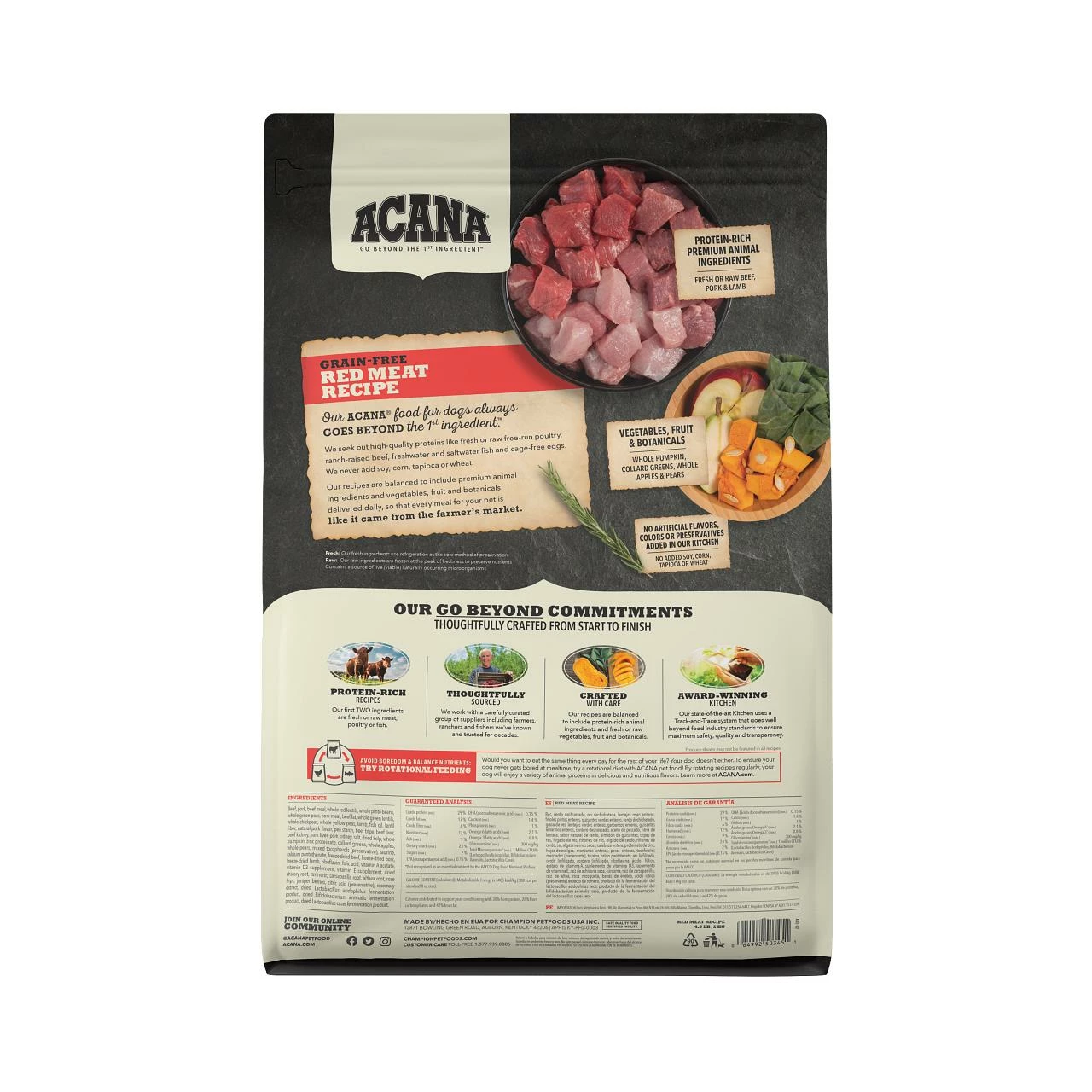 ACANA Red Meat Grain-Free Dry Dog Food, 4.5-lb 2 ACANA Red Meat Grain-Free Dry Dog Food, 4.5-lb - Image 2