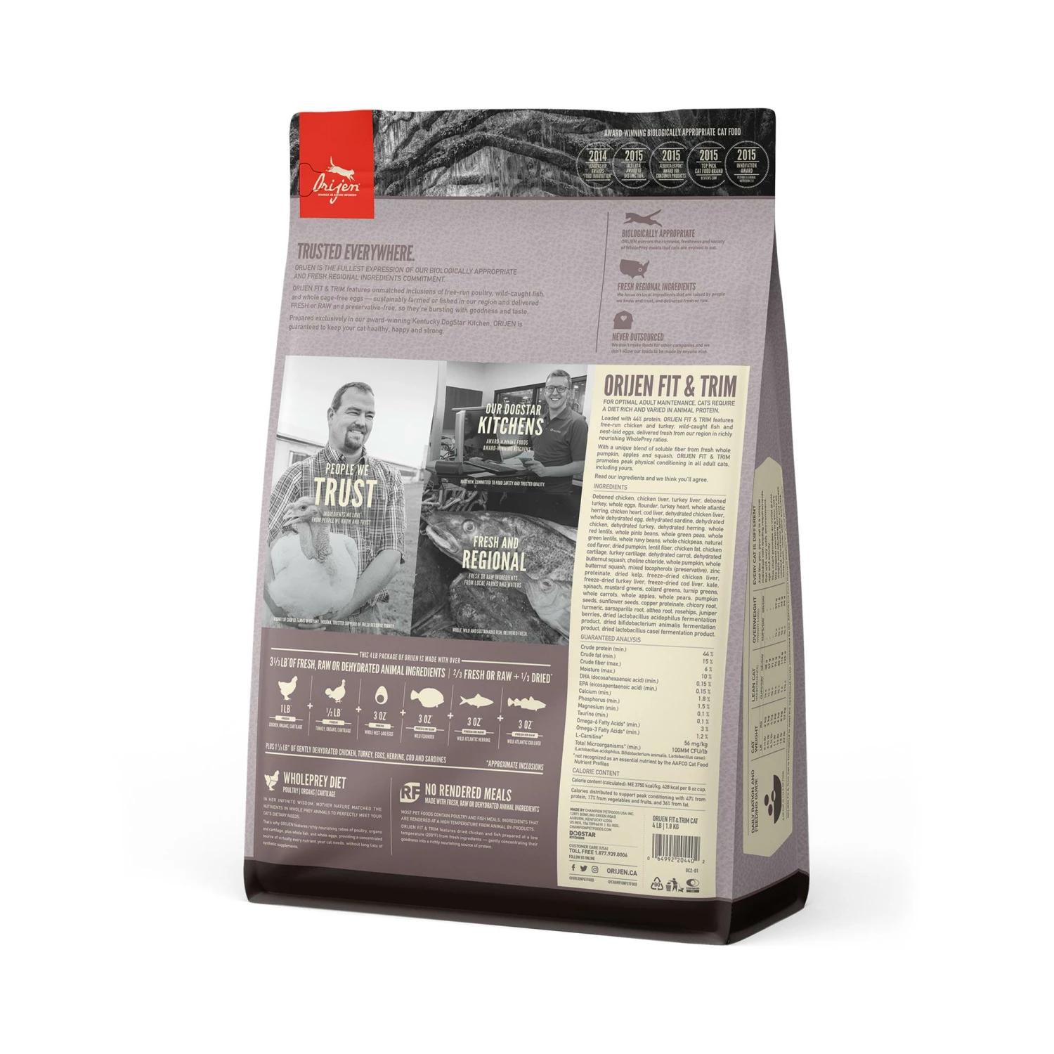 ORIJEN Fit & Trim Dry Cat Food, 4-lb 5 ORIJEN Fit & Trim Dry Cat Food, 4-lb - Image 5