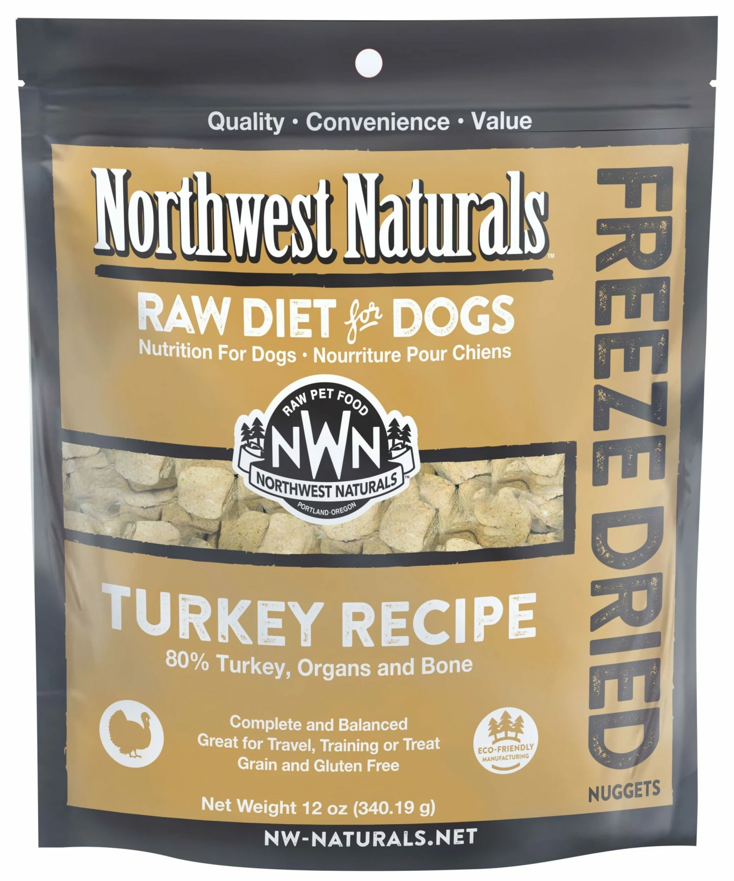 Northwest Naturals Raw Diet Turkey Nuggets Freeze-Dried Dog Food, 12-oz 1 Northwest Naturals Raw Diet Turkey Nuggets Freeze-Dried Dog Food, 12-oz