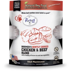 My Perfect Pet Boomer's Chicken & Beef Blend Frozen Dog Food, 3.5-lb