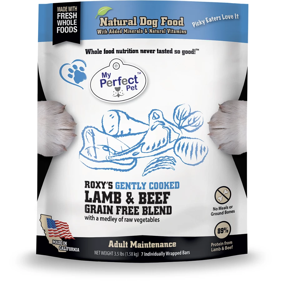My Perfect Pet Roxy's Blend Lamb & Beef Blend Grain-Free Frozen Dog Food, 3.5-lb 1 My Perfect Pet Roxy's Blend Lamb & Beef Blend Grain-Free Frozen Dog Food, 3.5-lb