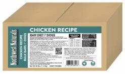 Northwest Naturals Raw Diet Grain-Free Chicken Dinner Bar Raw Frozen Dog Food, BULK 25-lb