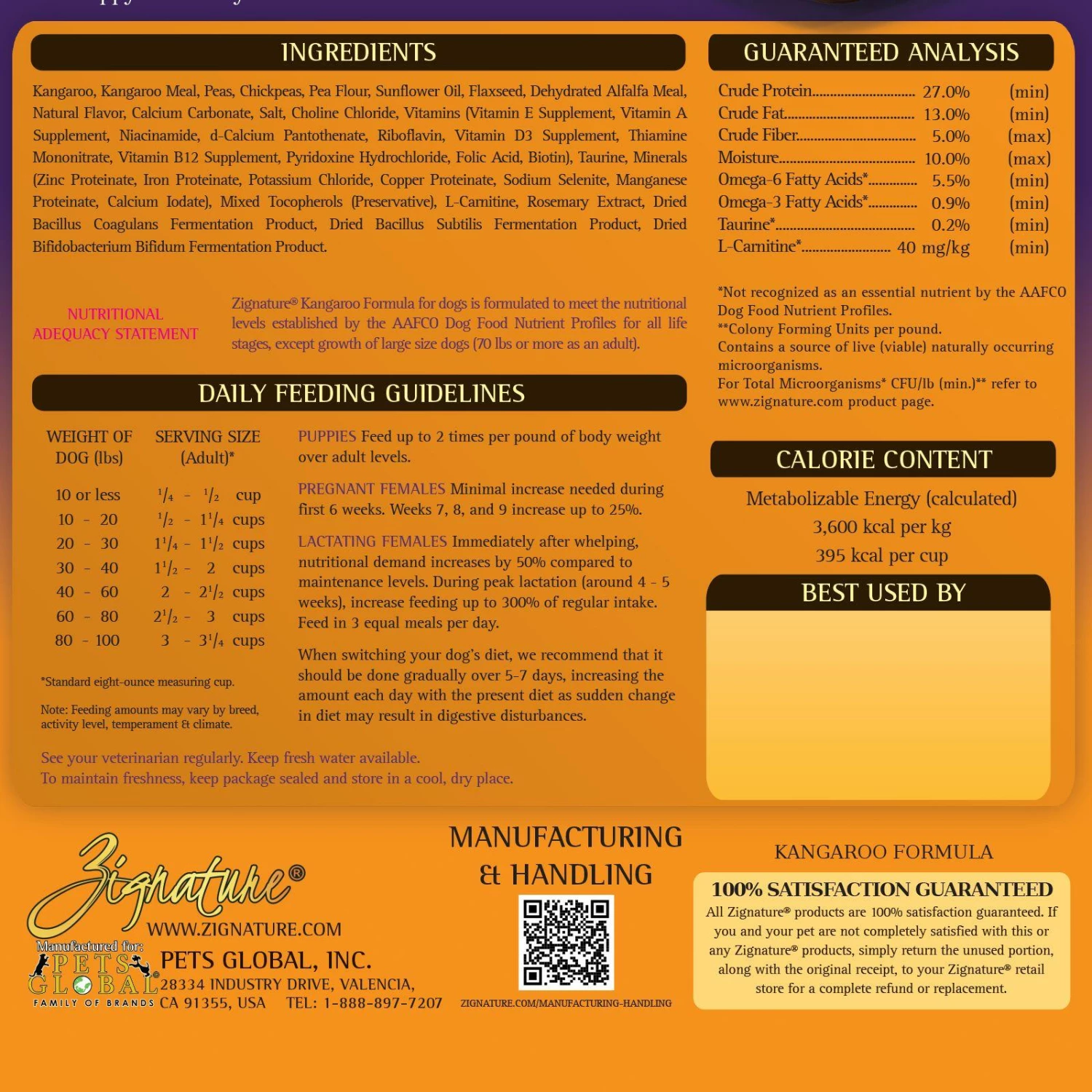 Zignature Kangaroo Limited Ingredient Formula Grain-Free Dry Dog Food, 4-lb 4 Zignature Kangaroo Limited Ingredient Formula Grain-Free Dry Dog Food, 4-lb - Image 4