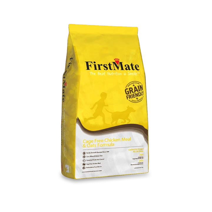 FirstMate Grain Friendly Cage-Free Chicken Meal & Oats Dry Dog Food, 5-lb 1 FirstMate Grain Friendly Cage-Free Chicken Meal & Oats Dry Dog Food, 5-lb