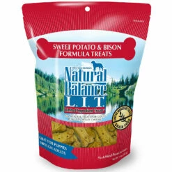 Natural Balance L.I.T. Limited Ingredient Treats Sweet Potato & Bison Formula Dog Treats, Regular Breeds, 14-oz