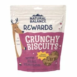 Natural Balance Rewards Crunchy Biscuits With Real Venison Dog Treats, 14-oz