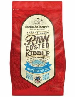 Stella & Chewy's Raw Coated Kibble Whitefish Recipe Grain-Free Dog Food, 22-lb