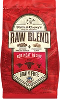 Stella & Chewy's Raw Blend Red Meat Recipe Freeze-Dried Raw & Dry Dog Food, 3.5-lb