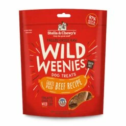 Stella & Chewy's Wild Weenies Grass-Fed Beef Recipe Freeze-Dried Dog Treats, 3.25-oz