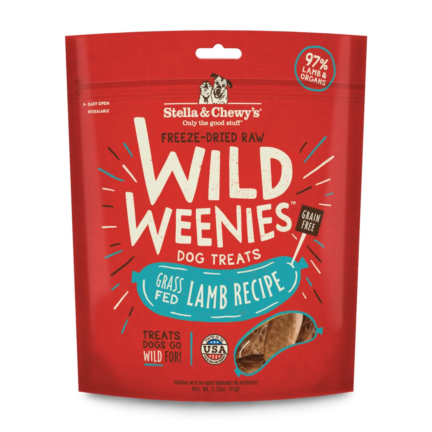 Stella & Chewy's Wild Weenies Grass-Fed Lamb Recipe Freeze-Dried Dog Treats, 3.25-oz 1 Stella & Chewy's Wild Weenies Grass-Fed Lamb Recipe Freeze-Dried Dog Treats, 3.25-oz