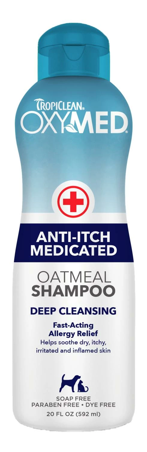 Tropiclean OxyMed Medicated Anti-Itch Oatmeal Pet Shampoo, 20-oz 1 Tropiclean OxyMed Medicated Anti-Itch Oatmeal Pet Shampoo, 20-oz
