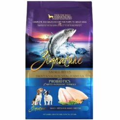Zignature Small Bites Trout & Salmon Meal Formula Dry Dog Food, 4-lb