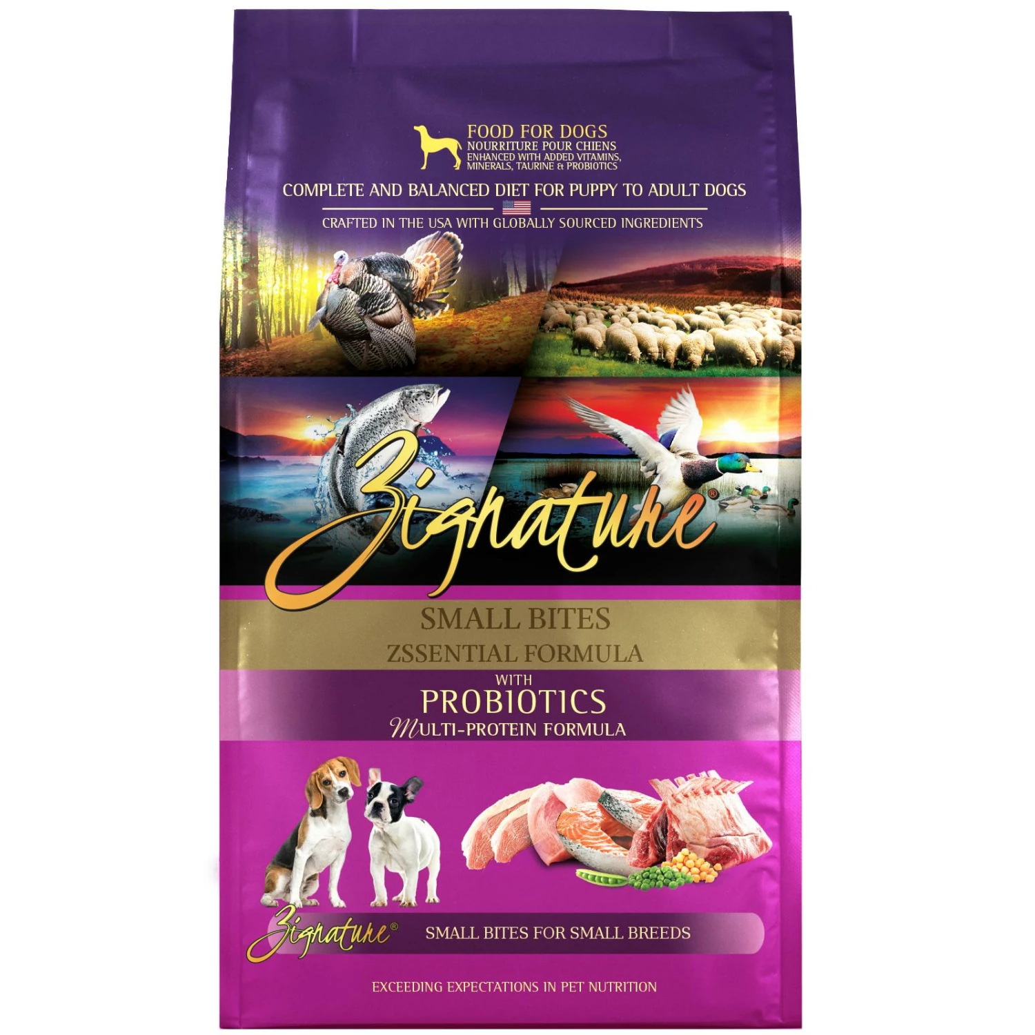 Zignature Small Bites Zssential Formula Dry Dog Food, 4-lb 1 Zignature Small Bites Zssential Formula Dry Dog Food, 4-lb