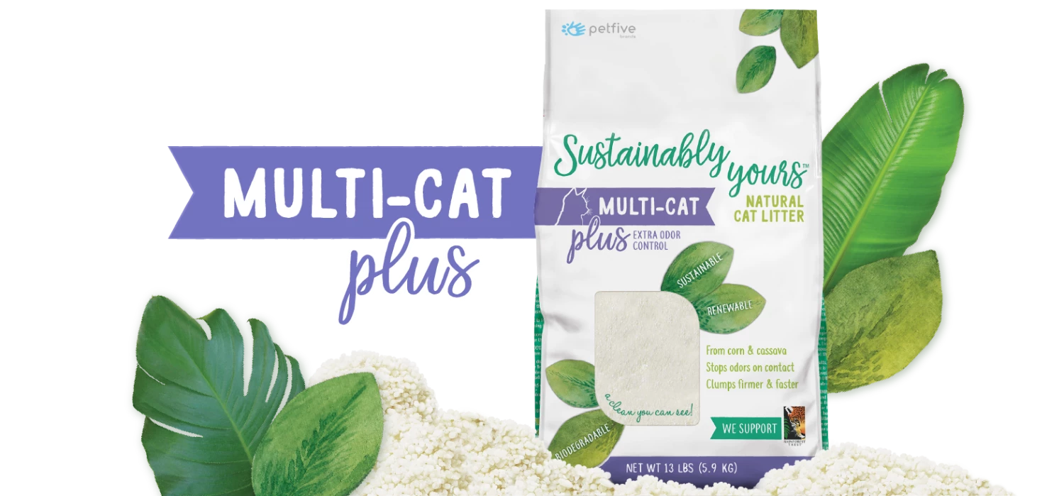 Sustainably Yours Natural Multi-Cat Plus Litter, 13-lb 1 Sustainably Yours Natural Multi-Cat Plus Litter, 13-lb