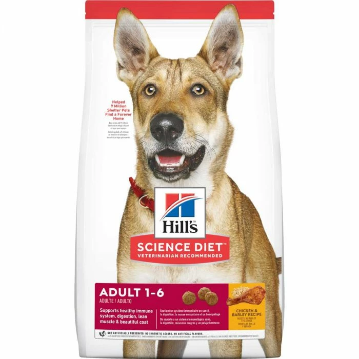 Hill's Science Diet Adult Chicken & Barley Recipe Dry Dog Food, 15-lb 1 Hill's Science Diet Adult Chicken & Barley Recipe Dry Dog Food, 15-lb