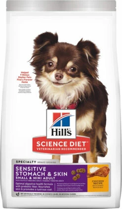 Hill's Science Diet Adult Sensitive Stomach & Skin Small & Mini Breed Chicken Recipe Dry Dog Food, 4-lb