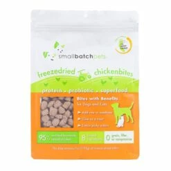 Small Batch Freeze-Dried Chicken Bites For Dogs & Cats, 7-oz