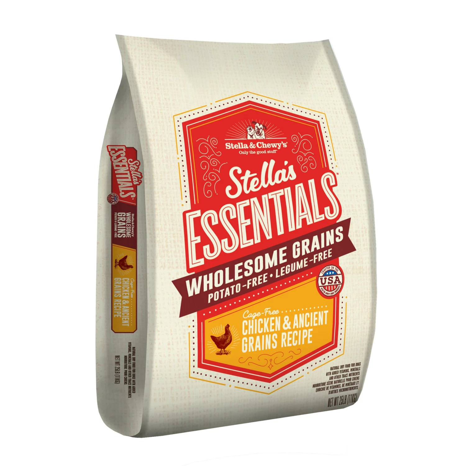 Stella & Chewy's Essentials Wholesome Grains Chicken & Ancient Grains Dry Dog Food, 25-lb 1 Stella & Chewy's Essentials Wholesome Grains Chicken & Ancient Grains Dry Dog Food, 25-lb