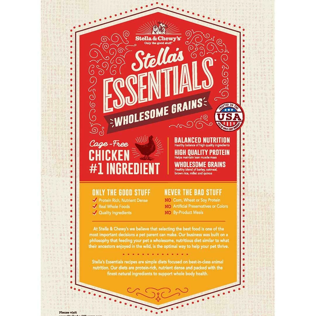 Stella & Chewy's Essentials Wholesome Grains Chicken & Ancient Grains Dry Dog Food, 25-lb 3 Stella & Chewy's Essentials Wholesome Grains Chicken & Ancient Grains Dry Dog Food, 25-lb - Image 3