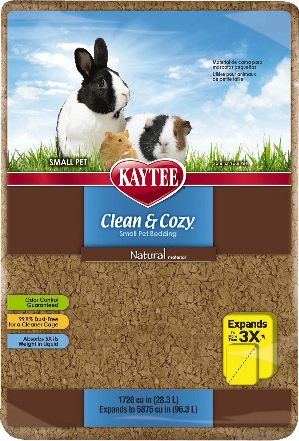 Kaytee Clean & Cozy Natural Small Animal Bedding, 24.6-L 1 Kaytee Clean & Cozy Natural Small Animal Bedding, 24.6-L